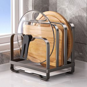 ที่วางฝาหม้อบนเคาน์เตอร์ครัว ที่วางเขียงเหล็กคาร์บอนหนาอเนกประสงค์ - Product Image 1