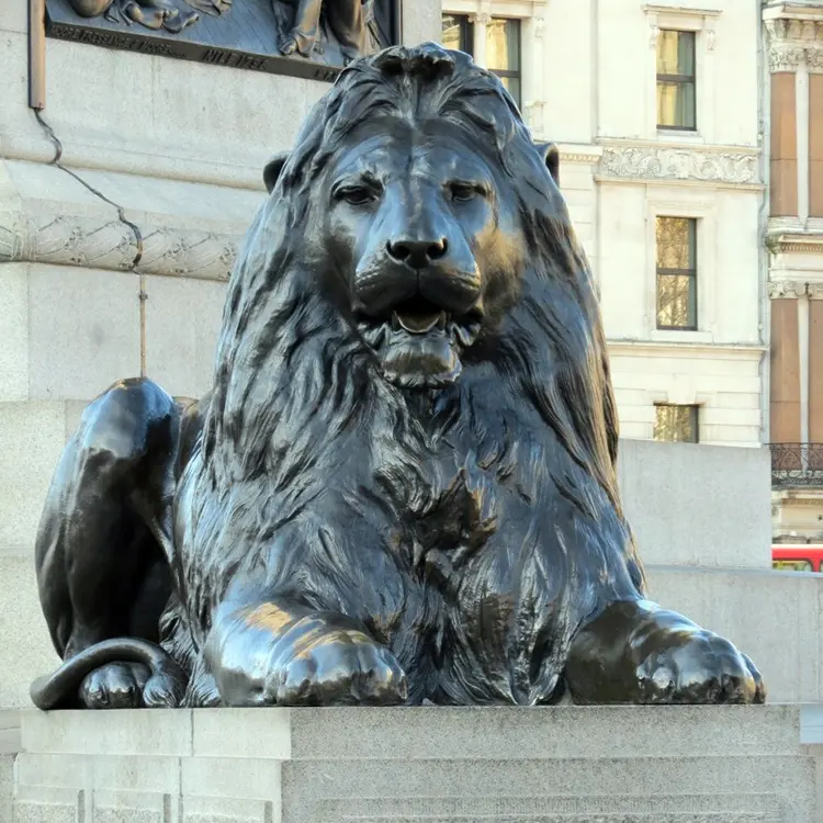 Уличная лондонская квадратная Бронзовая статуя льва, статуя льва Landseer