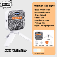 Lumière LED RGB à attraction magnétique pour vlog et photographie, température de couleur réglable 3000K-9900K, contrôle par bouton et clip, batterie 2000mAh