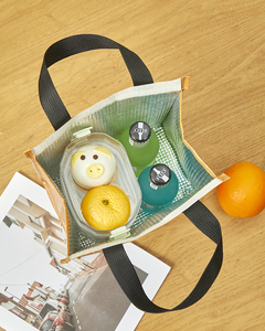 Eztraveling กระเป๋าใส่อาหารกลางวันเก็บความเย็นปรับแต่งได้, กระเป๋าถือสำหรับผู้หญิงกระเป๋าถือแบบ Tyvek กันน้ำซักได้ - Product Image 3