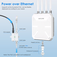 WiFi 7 BE5100 titik akses luar ruangan kekuatan tinggi nirkabel Dual Band 2.5G WAN/LAN/POE Port