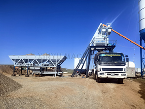 Proyectos de construcción, transportador de tubo de tornillo de cemento automático Industrial, planta dosificadora de hormigón estacionaria, planta mezcladora de hormigón - Product Image 3