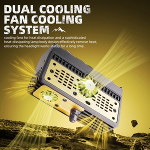 S300 High Power With Fan Car Spotlights <b>Led</b> Grille <b>Lights</b> Fog <b>Work</b> <b>Light</b> External Auxiliary <b>Lights</b> Off-road Vehicle Suv Truck - Product Image 5