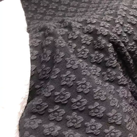 Tissu Jacquard gaufrage 3D motif fleur de grenade, tissu à bulles extensible en Polyester et Spandex, vente en gros