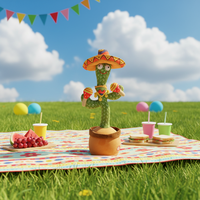 Cactus dansant électronique populaire, jouet en peluche, fonction d'enregistrement et de répétition, cadeau pour enfants
