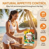 Poudre de café végétalienne amincissante, approvisionnement direct usine, OEM/ODM, détox corporelle pour adultes, aide à perdre du poids, coupe-faim, poudre de Garcinia Cambogia
