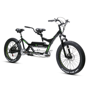 Vélo électrique <span class=keywords><strong>tandem</strong></span> à <span class=keywords><strong>moteur</strong></span> arrière TXED 26 pouces 500W 48V/13Ah, cadre en alliage, 7 vitesses - Product Image 1