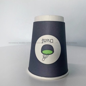 Salle VIP, sorbet artisanal, petit, élégant, pour nettoyer le palais ou comme amuse-gueule, style luxueux, gobelets avec couvercles, couvercles noirs - Product Image 3