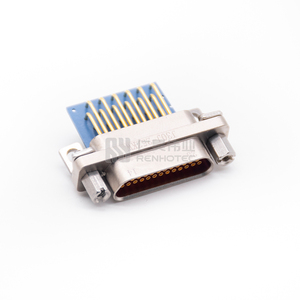 Mil-C-83513 j30j vỏ kim loại 25pin 90-độ PCB micro-d Mil-Spec nữ kết nối với 4 hàng SMT J30J-25ZKW - Product Image 5