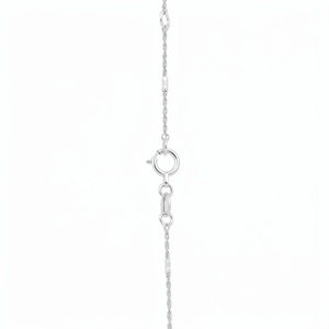 Chic Textured <b>Pineapple</b> Shape White Pt950 Fine Rope Chain Necklace For Ladies Casual Stackable Platinum Jewelry - Product Image 6