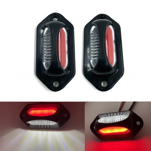 Sistemas de Iluminación Automotriz, Luz de Matrícula Bicolor para Automóviles, Luz Lateral de 8 LED para Camiones, Luz Trasera para Autobuses y Remolques - Product Image 2