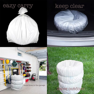 Saco plástico para pneus de plástico PE LDPE descartável resistente a água com logotipo personalizado, materiais reciclados com logotipo - Product Image 6