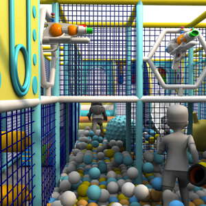 Parque Infantil Interior con Piscina de Pelotas y Estructura de Escalada para Niños, Material PP - Product Image 5