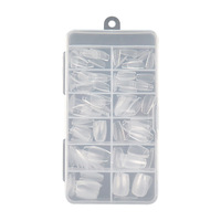 OEM 120/552 pièces/boîte embouts d'ongles ultra-minces sans couture vente à chaud XXS embouts d'ongles en gel semi-mat pour logo sans doigts