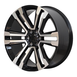 Mesh Design 22 24 <span class=keywords><strong>pouces</strong></span> <span class=keywords><strong>jantes</strong></span> machine noire 6 trous 6X139.7 roues de voiture de tourisme pour GMC #17102 - Product Image 1