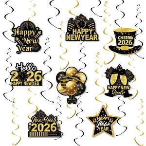 Set di Decorazioni per Capodanno 2026 con Palloncini in Lattice e Accessori per Foto - Product Image 5
