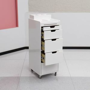 Wholesale Hair Stylist Barber Storage Tool <b>Trolley</b> with Drawer Salon Furniture for Hair Salon Kitchen Hotel Hospital - Product Image 1