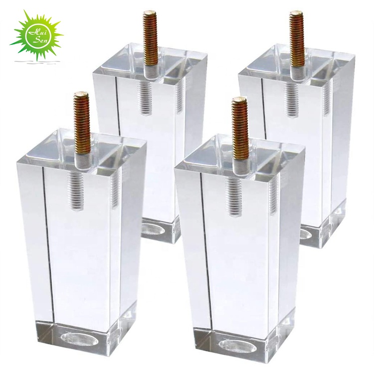 Прозрачный буфет, сменные ножки для булочек, акриловые ножки для мебели, диван, стул, стол, кровать