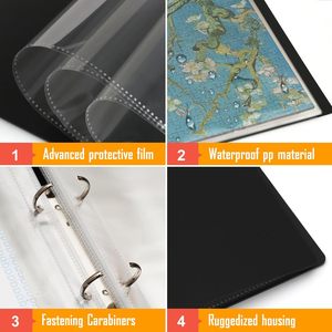Carpeta de Presentación Grande de PP para Portafolio de Obras de Arte y Fotos con Característica Impermeable, Colores y Logotipo Personalizados - Product Image 4