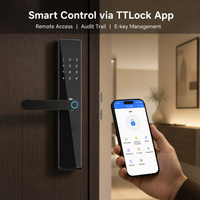 Serrure Intelligente Haute Sécurité Ttlock pour Portes en Bois, Acier et Aluminium avec Application Cloud et Déverrouillage par Carte