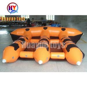 Barco de pesca inflable con mosca, <span class=keywords><strong>juego</strong></span> deportivo de agua, pez volador, barco de plátano, alta calidad - Product Image 4