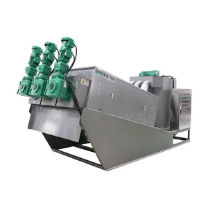 Chemical Waste Water Treatment Stainless Steel Sludge Dehydrating Equipment Sludge Dehydrator Dewatering Machine