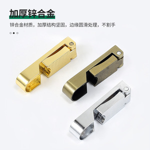 Zinc Alloy Flip Top <b>Clothes</b> <b>Rack</b> Holder 16 Inch Wall Mount Detachable Gold Wardrobe Hardware Accessory - Product Image 4