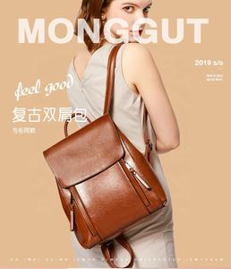 Mochila Andong para Mujer, de Cuero Vacuno Genuino, Nueva Moda Casual, Bolso de Hombro para Viaje, Estilo Coreano - Product Image 3