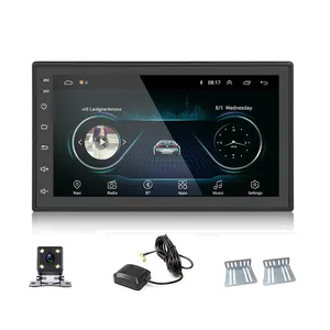 7 "2Din אנדרואיד 10 רכב DVD נגן Autoradio Wifi רדיו HD 1080p רכב MP5 נגן רכב GPS ניווט עם מצלמה אחורית