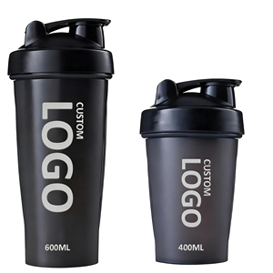 Botellas Mezcladoras de Proteínas Personalizadas con Logotipo, 400 ml, 600 ml, de Grado Alimenticio, PP Ecológico, Unisex, para Gimnasio y Fitness - Product Image 1