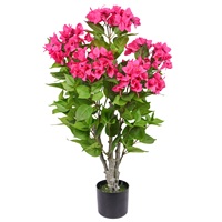 Arbre artificiel de bougainvillier en gros, plante en pot à fleurs roses artificielles pour la décoration de la maison, du jardin et du patio, 90-120 cm, 3 pieds, 4 pieds, OEM personnalisé