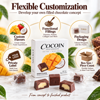 Bouchées de chocolat probiotiques sans OGM, marque privée OEM, fabriquées en Chine, pour le soutien de la santé digestive (vente en gros)