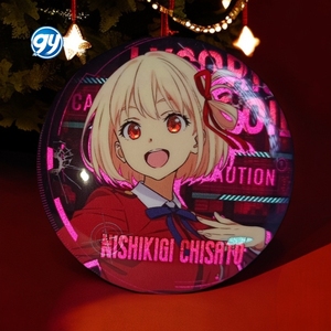 พวงกุญแจของขวัญสองมิติของสินค้าอะนิเมะ Lycoris ป้ายสะท้อนแสง Chisato nishikigi takina inoue - Product Image 6