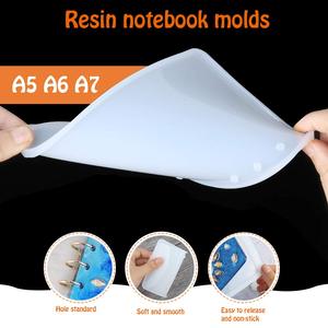 A5 A6 A7 DIY Epoxy Silicone Notebook <strong>Resin</strong> Casting Molds/ Notebook Silicone <strong>Resin</strong> Mold - Product Image 5