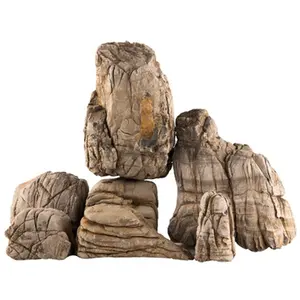 뜨거운 판매 10-30cm 물고기 탱크 수족관 장식 고대 거북이 곡물 돌, 무아레 돌