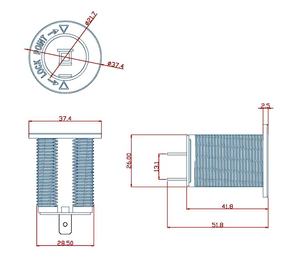 <span class=keywords><strong>Presa</strong></span> <span class=keywords><strong>Accendisigari</strong></span> Impermeabile 12V per <span class=keywords><strong>Auto</strong></span> e Moto con Cavo e Fusibile per Camper - Product Image 6
