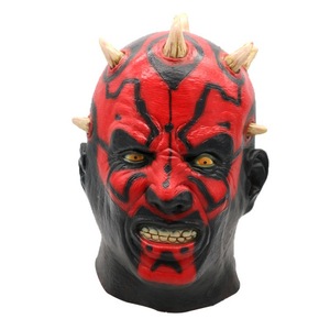 Máscara de Darth Maul, Máscara de Látex de Cara Completa para Fiesta de Halloween, Temática de Películas y Televisión, Aterradora - Product Image 1