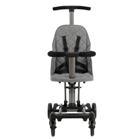 Poussette légère multifonctionnelle pour bébé Landau compact et portable Grand arrière pliable pour enfants de 3 ans
