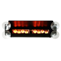 4 LED Weiß/Bernstein Warn blitzlicht/Auto Innen fenster Armaturen brett/Sicherheit