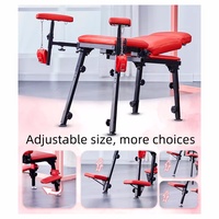 Chaise Sexuelle en Métal Rouge Sexy pour Positions Amoureuses de Couple, Utilisation en Chambre, Multifonction avec Menottes BDSM, Produit Adulte