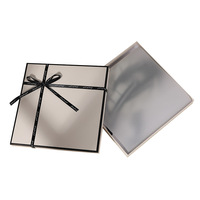 Boîte d'emballage rectangulaire à nœud, nouvelle, en matériaux recyclés, finition mate, simple, avec couverture supérieure et inférieure, pour chemise à manches courtes et foulard, personnalisable gratuitement