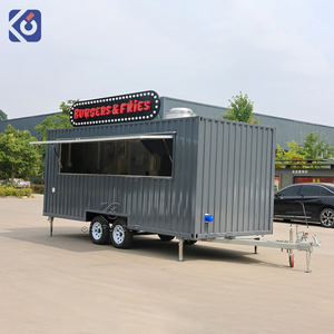 Remorque de bar mobile CAMPTRL, camion de vente de nourriture entièrement équipé, restaurant en conteneur, remorque de restauration rapide, chariot de nourriture de rue mobile - Product Image 2