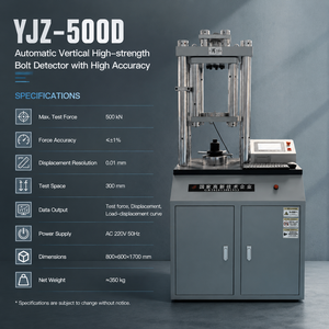 Détecteur de boulons numérique automatique YJZ-500D, instrument de <span class=keywords><strong>mesure</strong></span> de <span class=keywords><strong>force</strong></span> et de couple pour fixations verticales haute résistance, dispositif de test - Product Image 3