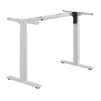 Bureau d'angle moderne avec réglage électrique de la hauteur, bureau assis-debout intelligent OEM avec préréglages, extensible en fer