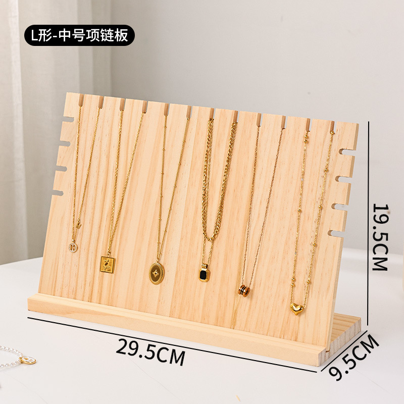 L-shaped medium necklace plate