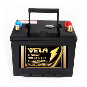 แบตเตอรี่ลิเธียมกำลังสูง 80D26L 12.8V 80Ah ลิเธียมไอออน สำหรับสตาร์ทรถ SUV/RV/รถบรรทุก/รถบัส/เรือ - Product Image 2