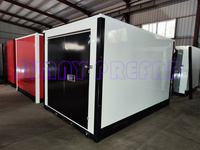 8'10'12' Pieds MINI Acier Assembler Mobile Mobile Mobile Mobile Mobile Conteneur De Stockage Conteneur Modulaire Pliable Boîte De Rangement 10ft