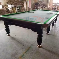 Table de billard pyramide russe professionnelle de 12 pieds Table de billard russe en ardoise de haute qualité et en bois massif à vendre