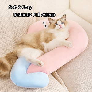 หมอน<span class=keywords><strong>ส</strong></span>ำหรับสัตว์เลี้ยงแบบเว้นวรรค-หมอน<span class=keywords><strong>ส</strong></span>ำหรับสุนัขและแมวออร์โทพีดิกส์พร้อมเครื่องหมาย<span class=keywords><strong>จ</strong></span>ุลภาค/การออกแบบปากมดลูกรองรับการนอนหลับลึก - Product Image 2