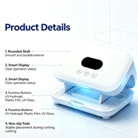 Machine de laminage sous vide pour film hydrogel UV avec précision de 0,1 mm et largeur d'alimentation de 130 mm pour protecteur d'écran incurvé de smartphone